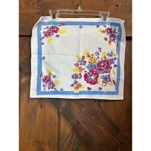 Vintage 1950s floral napkin
